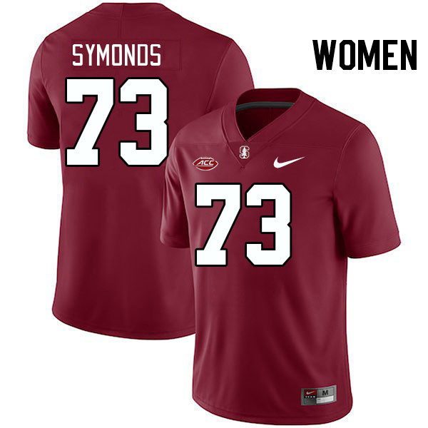 Women #73 Charlie Symonds Stanford Cardinal 2024 ACC Conference College Football Jerseys Stitched-Ca